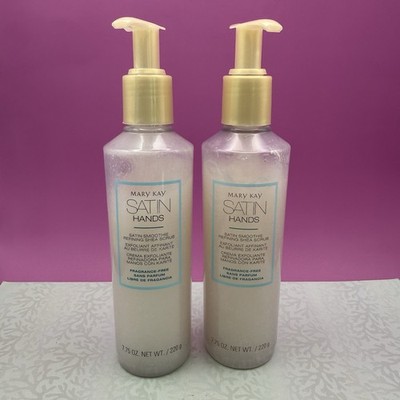 Mary Kay Satin Hands Satin Smoothie Shea Hand Scrub FRAGRANCE FREE -Lot of 2