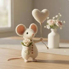 Wollfilz Romantik Geschenk Filz Kreatur Figur vielseitige Deko f&uuml;r Paare
