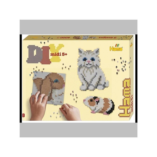 Hama 4.000 Midi BüGelperlenset - SüßE Tiere-image