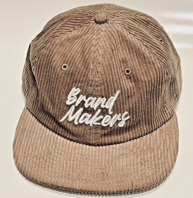 AS Colour ~ Brand Markers Corduroy BrownStrap Back Hat Cap
