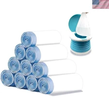 Eco-Friendly 150 Pack Travel Potty Liners - Convenient Drawstring Design, 18x20"