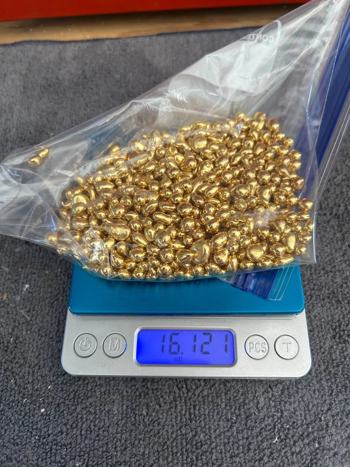 金色 16 盎司 999 澳大利亚镀金金粒   — 第 2/4 张图片