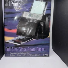 Olympus Camedia Digital High Speed Photo Quality Printer P-400 Gloss Paper 25 PC