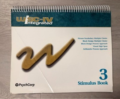 WISC-IV Integrated Stimulus Book 3