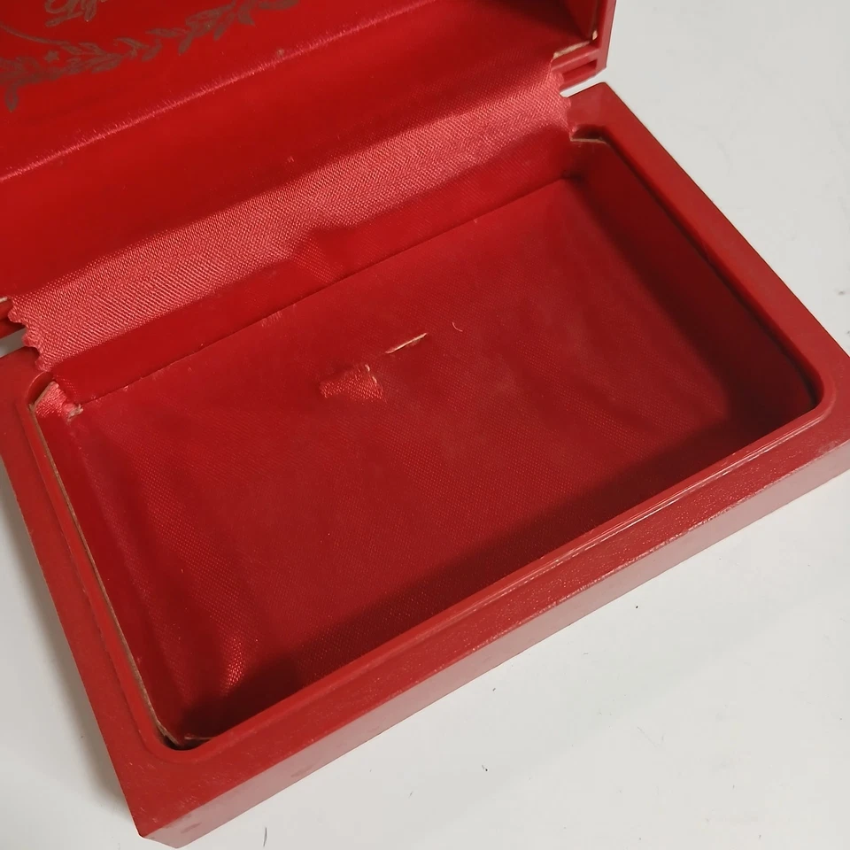 Caja Presentación Reloj Waltham Rojo Vintage 4.75" X 3.0 X 2" Foto 3 de 4