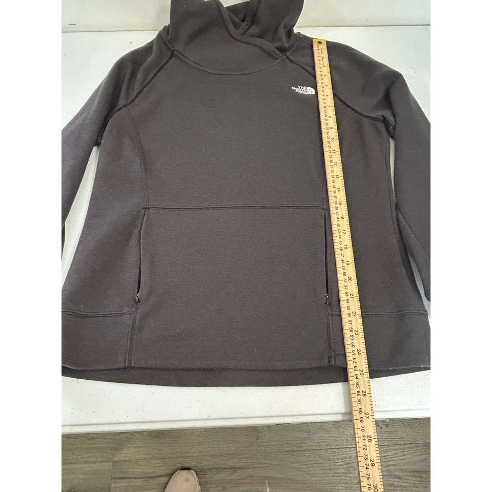 Sudadera pulóver con capucha polar negra L/G The North Face para mujer Foto 4 de 4