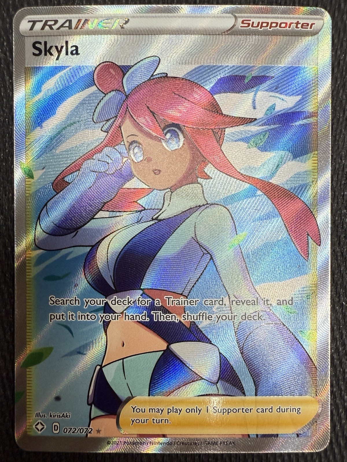 Skyla 072/072 Shining Fates Full Art Ultra Rare Pokemon