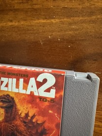 Godzilla & Godzilla 2 Nintendo Nes Cleaned/Tested