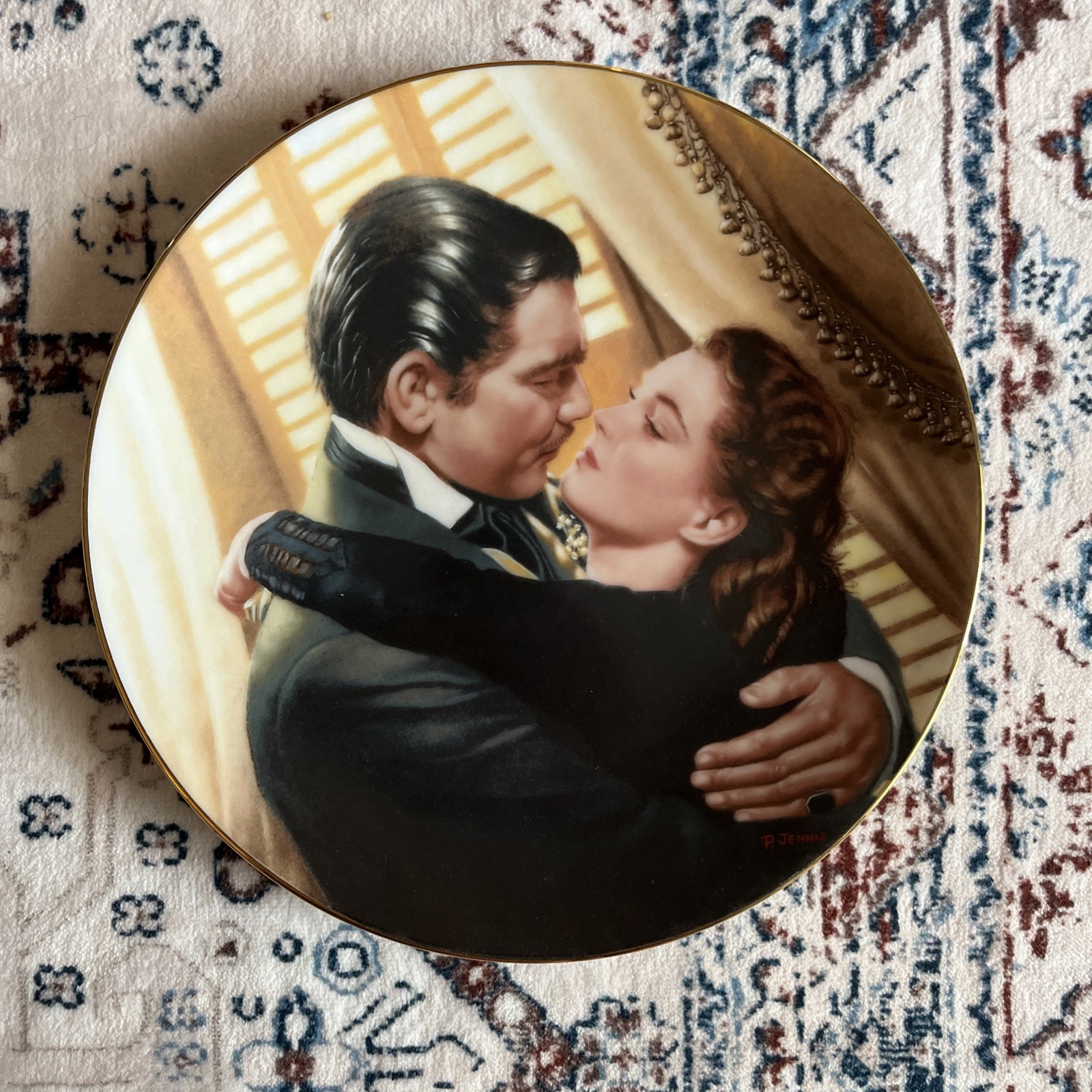 Gone With The Wind Collector Plate by W.S. George Paul Jennis Limited Edition