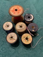 Antique Cotton Knox’s Milton Sewing thread Wooden Spools Scotland
