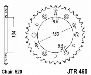 Couronne Kit chaine KAWASAKI KLX KX 250 300 E M R D F 48D Alu