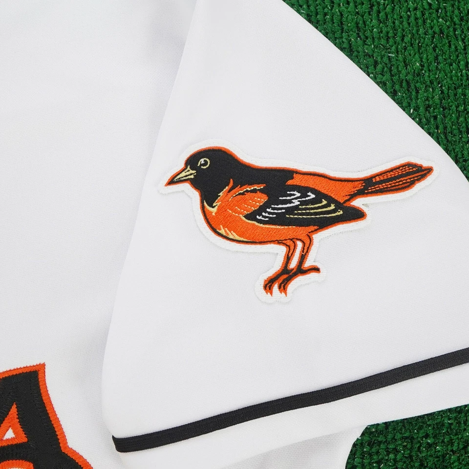 Camiseta blanca para hombre Roberto Alomar Baltimore Orioles 1996 local con parche del equipo Foto 4 de 4