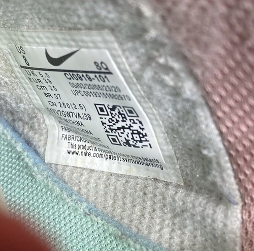 Nike Air Force 1 Shoes Womens 8 Shadow Pale Ivory Pastel Leather CI0919-101 - Picture 7 of 7