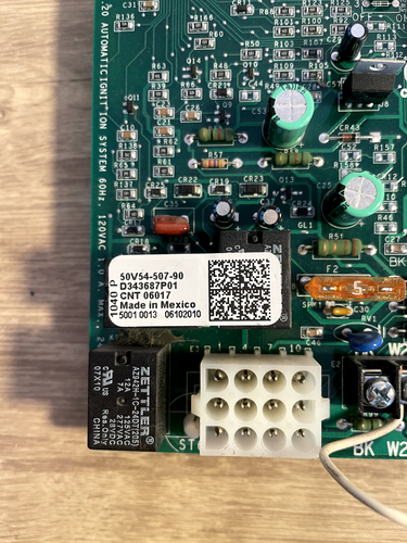 Emerson D343687p01 / 50v54-507-90 Furnace Control Board - Picture 2 of 2