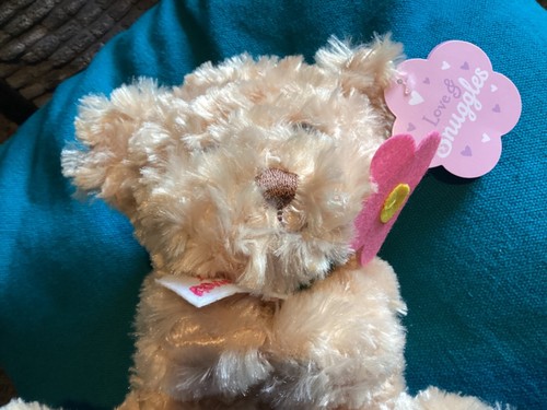 BNWT New Plush Soft Toy - Golden Teddy Bear - 20cm Tall - Love You Mum - Picture 5 of 5