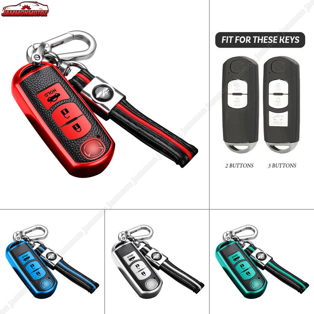 For Mazda 2 3 5 6 CX-3 CX-5 CX-7 CX9 Leather TPU Key Fob