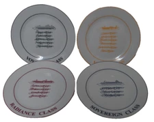 Royal Caribbean International 2003 Special Holiday Plate Set 4 Christmas Starter