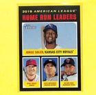 2020 Topps Heritage #65 Home Runs Leaders Card W/ Mike Trout