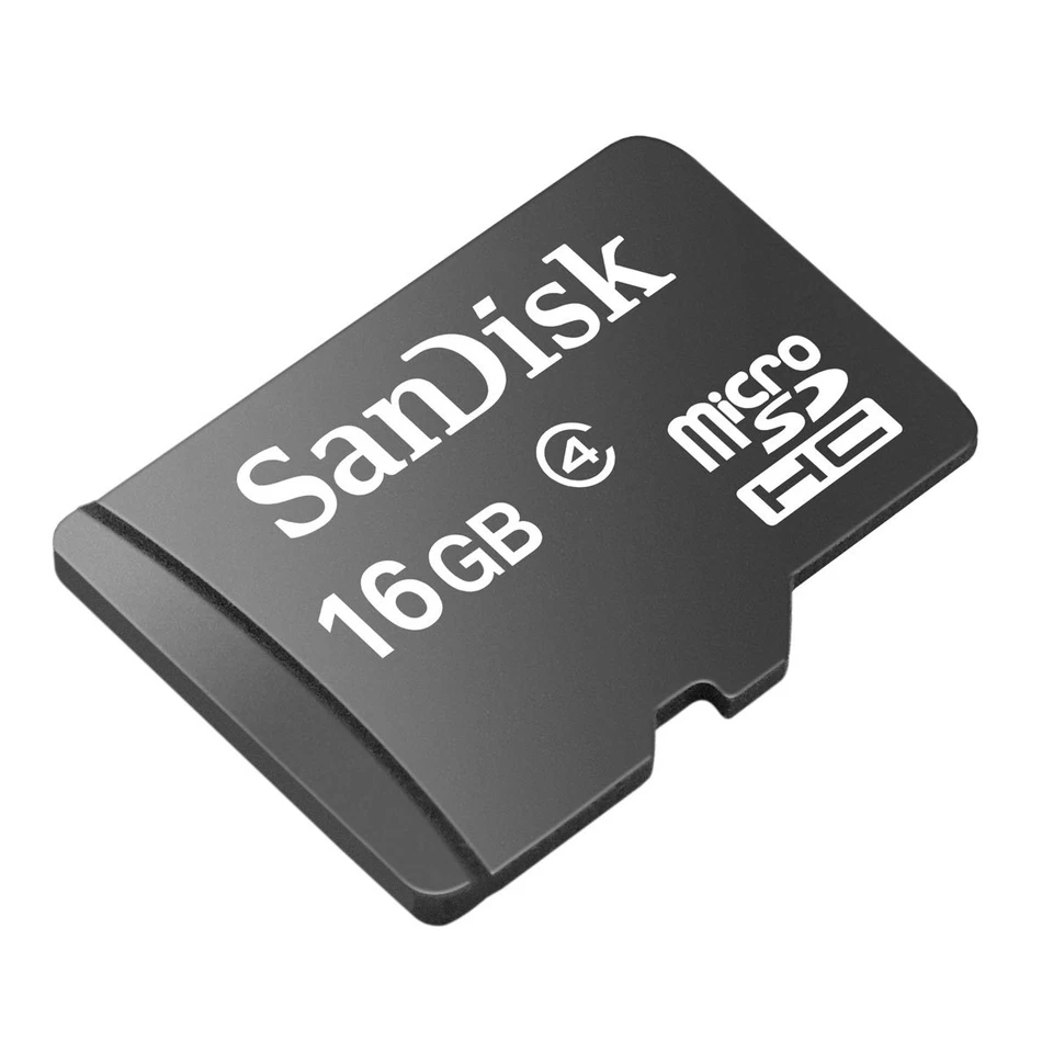 SanDisk 16GB MicroSD Micro SDHC TF Flash Class 4 Memory Card 16G with SD Adapter - Image 2 of 3