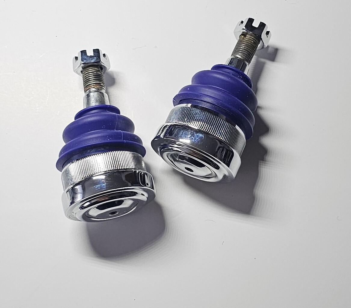 Lowrider Hydraulic Chrome Lower Ball Joints Gbody With Purple Boots(1