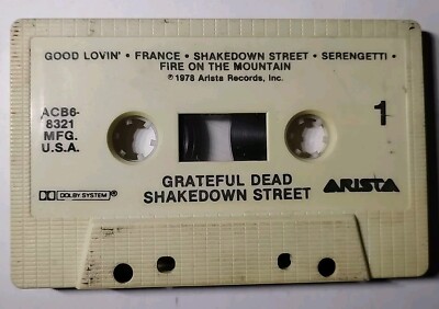 Grateful Dead Shakedown Street Cassette 1978 Arista Records Rock Jam Band Loose