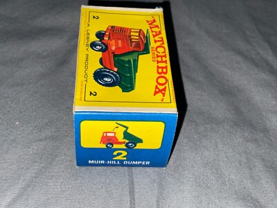 ミニカー MATCHBOX No.2 MUIR-HILL DUMPER Matchbox - No. 2 Muir-Hill Dumper - VINTAGE - Original E3