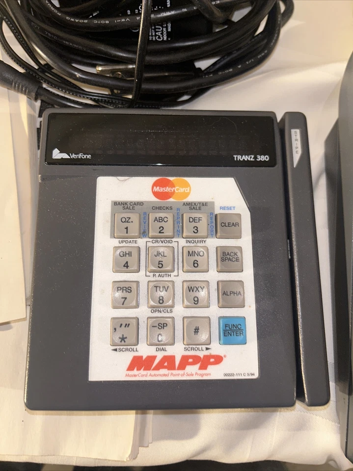 Verifone Tranz 380 Credit Card Reader With Verifone 250 Receipt Printer Bundle - Image 3 of 4