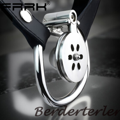 FRRK-190 Ball Inverted Chastity Cage Flat Negative Cages Rings Hex Lock for Men
