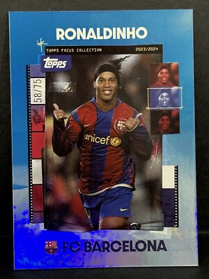 2024 Topps Focus Collection FC Barcelona Legend Ronaldinho