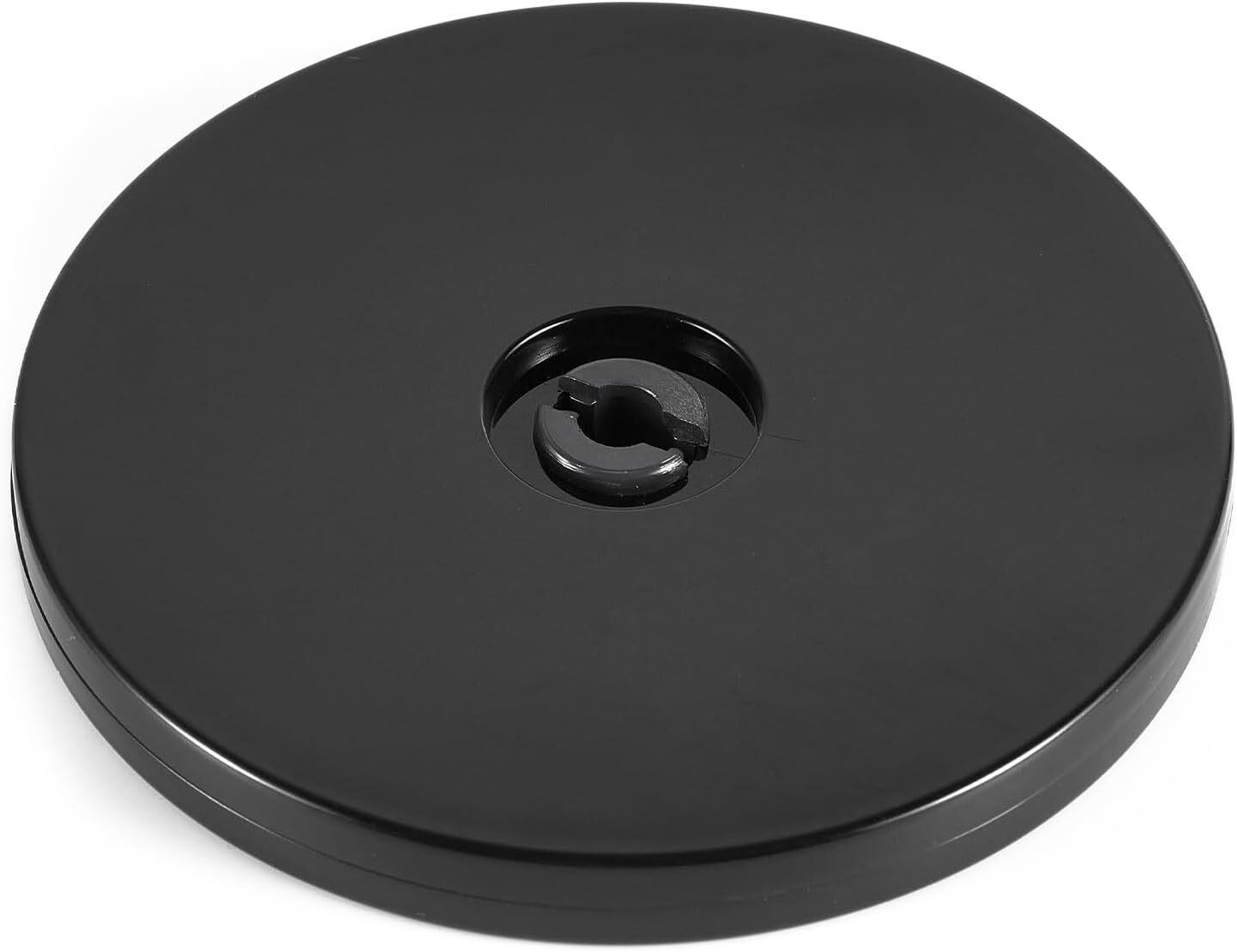 4-Inch Black Acrylic Lazy Susan Turntable with Ball Bearings for Spice Rack