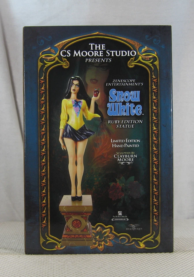 CS Moore Snow White Ruby Edition Statue 133/300 Clayburn Moore NEW SEALED - Image 2 of 4