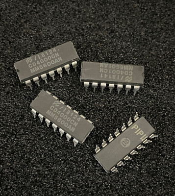 10pc National CD4000CN Quad 2-Input NOR(NAND) Buffered B Series Gate IC DIP-14P