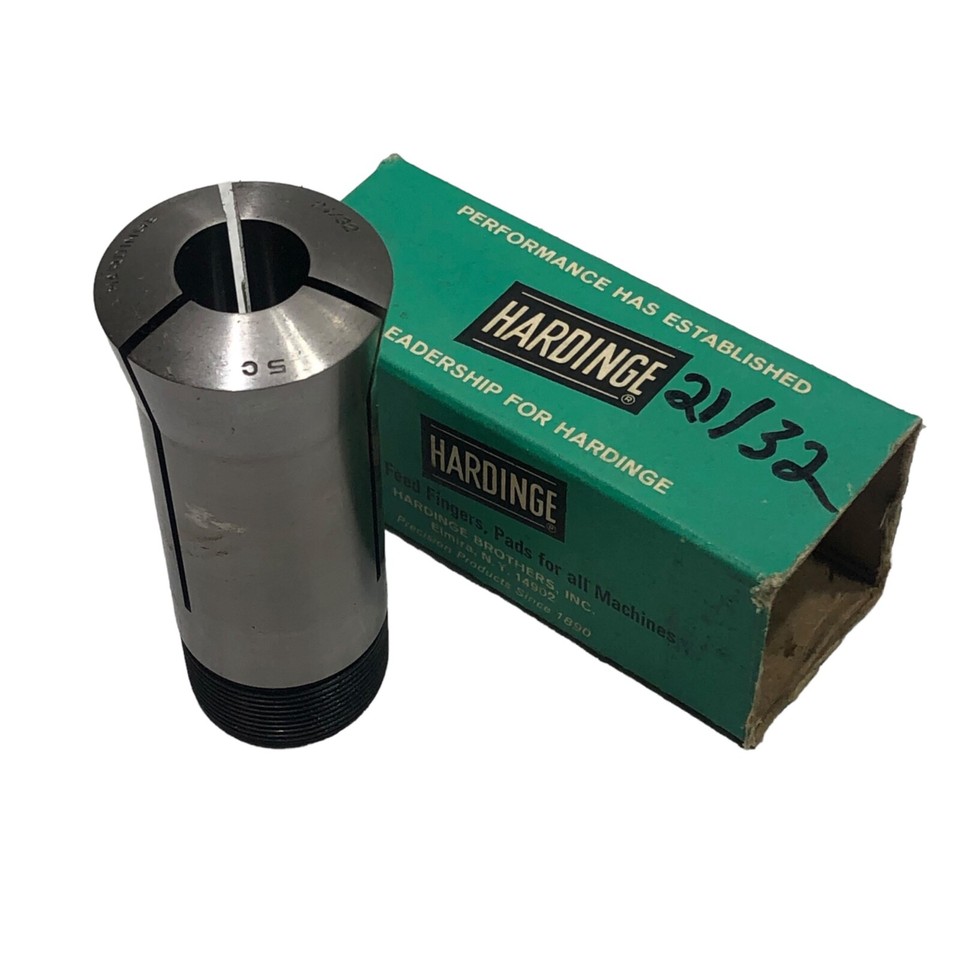 Hardinge 5C Round Collet, Various Sizes Internal & External Thread ...