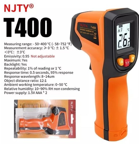Digital Thermometer Infrared Gun IR Laser LCD Temperature Non-Contact Meter Gun - Picture 4 of 5