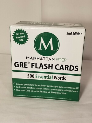 MANHATTAN PREP GRE Flash Cards: 500 Essential Words (2nd Edition)