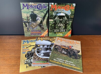 1984 5x Classic Motorcycle Magazines - Harley Sunbeam BSA Guzzi Triumph Rover