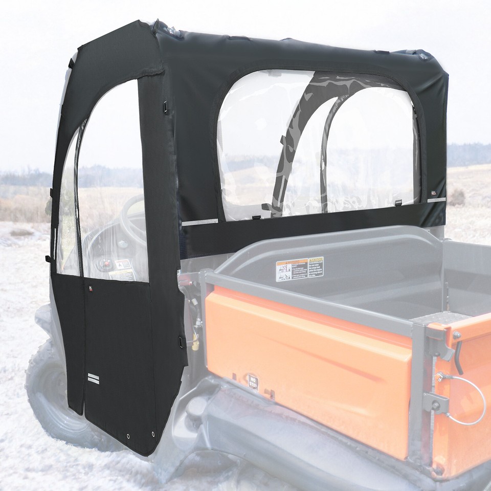 KEMIMOTO Soft Cab Enclosure Doors & Rear Window For Kubota RTV 500 520 ...