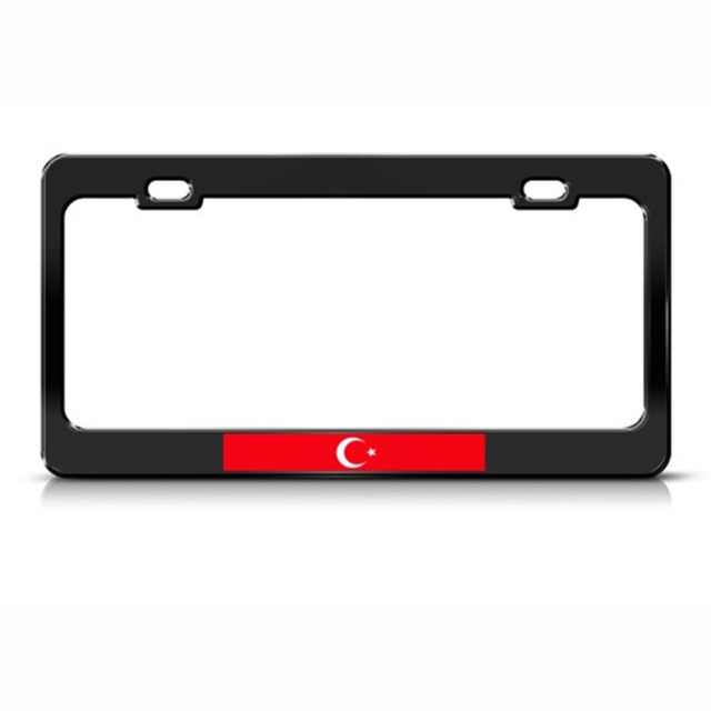 Turkey Flag Turkish Country Steel Metal License Plate Frame eBay