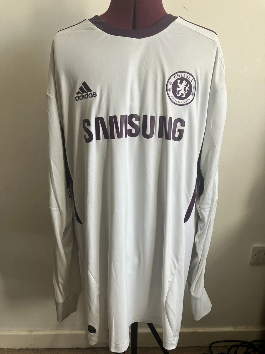 Chelsea No1 Cech White Goalkeeper Long Sleeves Jersey