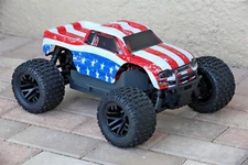 Custom Body USA Flag Style for ARRMA GRANITE VOLTAGE 3S BLX 1/10 Cover Shell