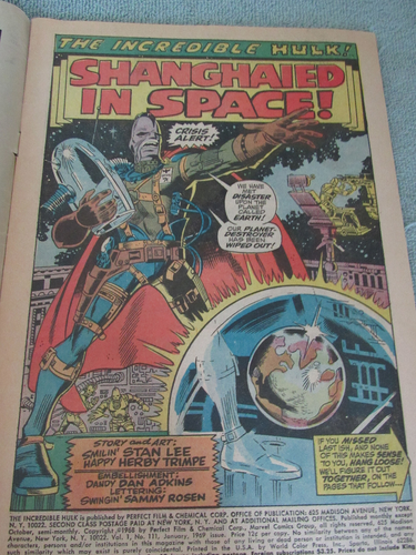 Marvel .12 cent Comics,Incredible Hulk, Vol 1 #111, January 1 - Picture 4 of 6