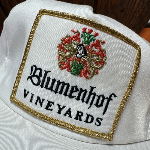 Vintage Blumenhof Weinberge Mütze Kappe Druckknopflasche Wein Weingut Dutzow Missouri - Bild 7 von 16