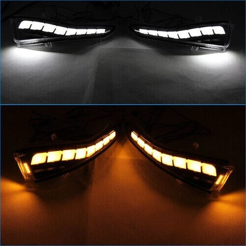 Luz de señal de giro secuencial de espejo lateral LED para Infiniti Q50 Q60 2014-2021 QX Foto 2 de 4