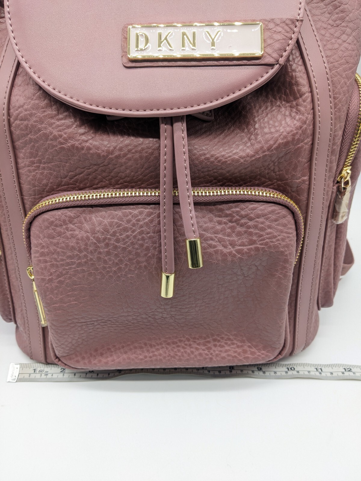 DKNY Rapture Textures Faux Leather Women's Backpack … Gem