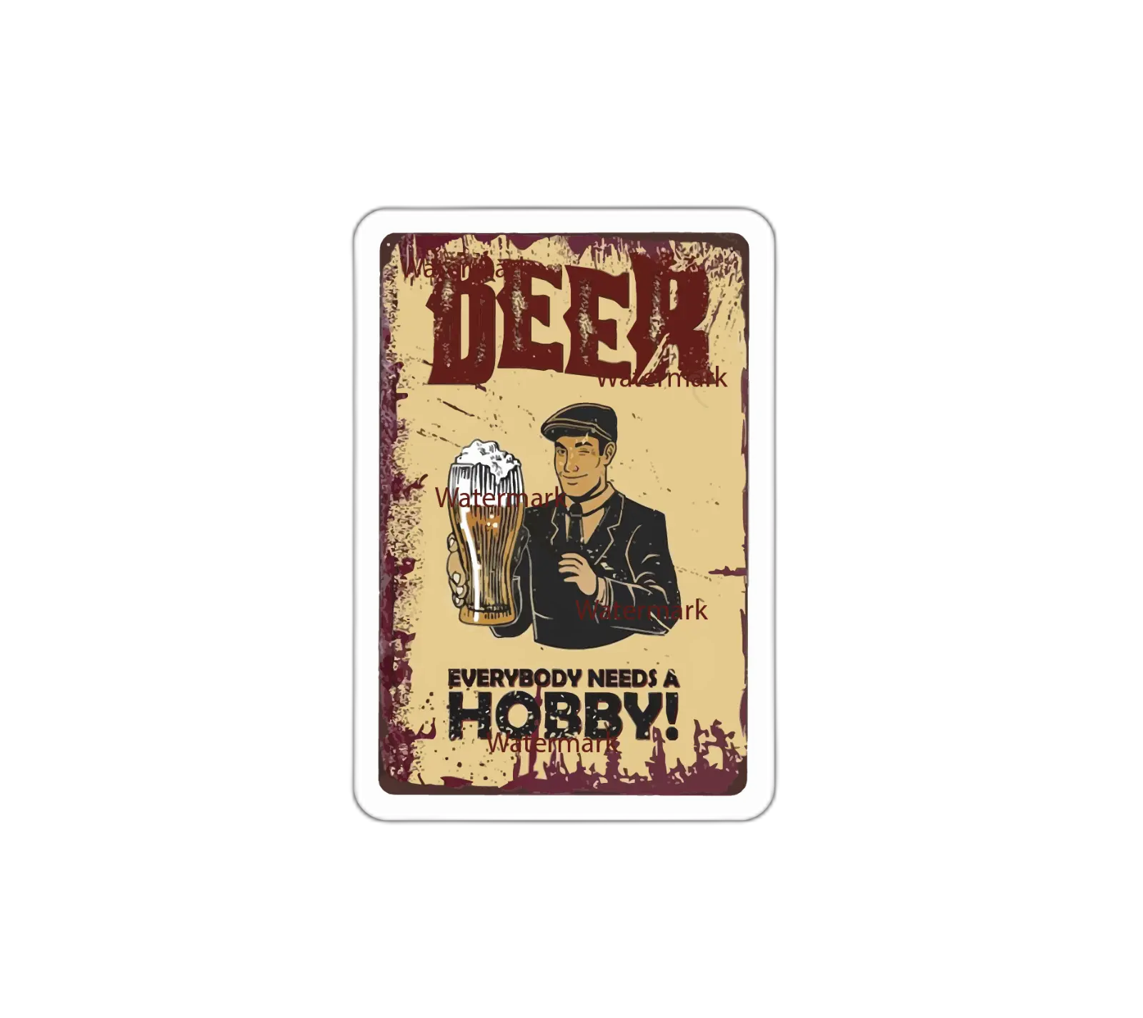Hobby Beer Sticker Decal