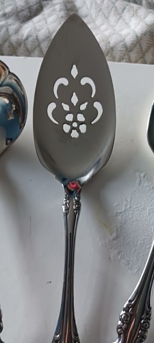 ONEIDA STAINLESS STEEL BRAHMS SERVING HOSTESS SET Spoon Ladle Flat Pie New Fine - Picture 4 of 10