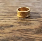 RARO anello Coach HTF tono oro logo misura piccola anello mignolo o anello punta centrale carino