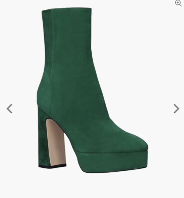 Anthropologie Lola Cruz Green Suede East Platform Boot Size