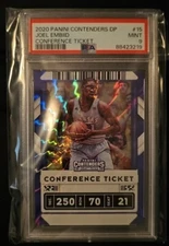 2020 JOEL EMBIID CONTENDERS DP CONFERENCE TICKET PSA 9 SSP