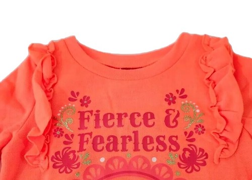 Disney Girls Pullover Sweatshirt Leggings Set Elena Avalor Orange Blue Size 4 - Picture 5 of 18